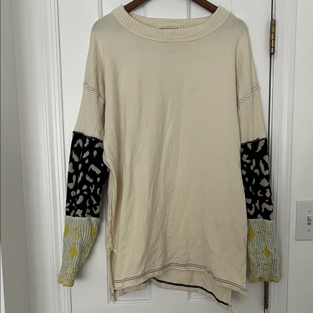 NWOT We The Free Cream Knit Sweater